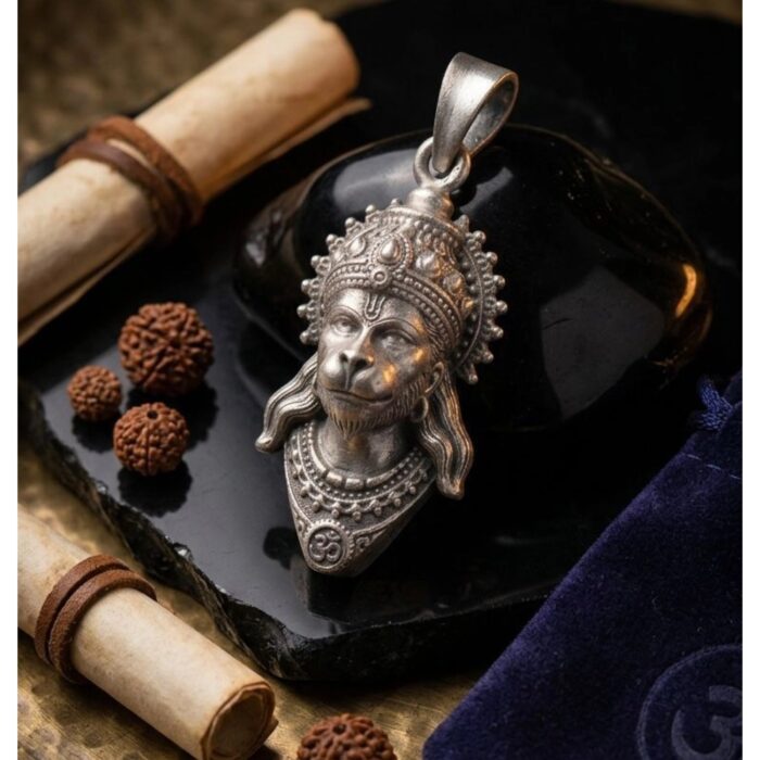 Silver Hanuman Pendant | 925 Sterling Silver