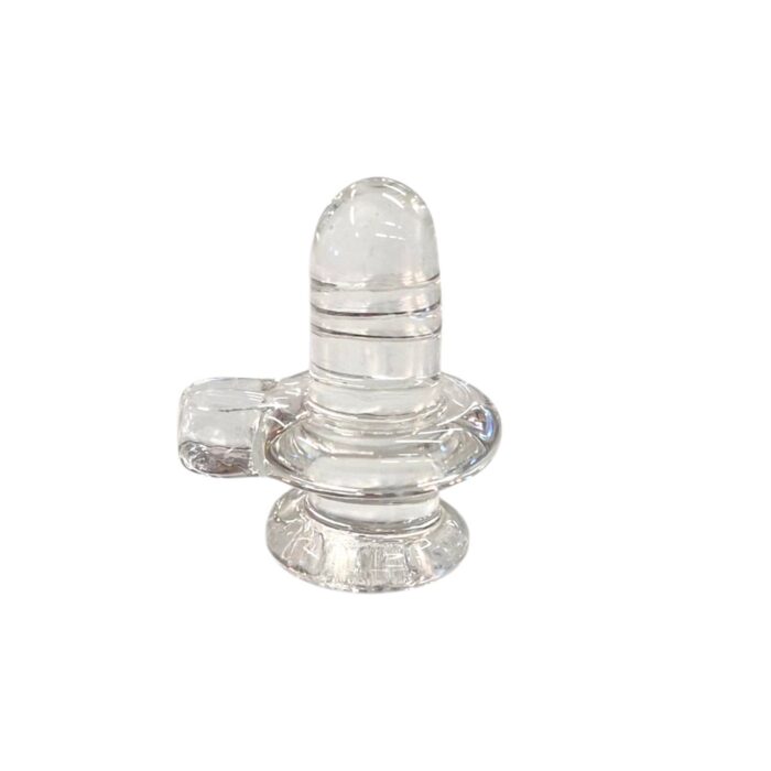 Clear Quartz Sphatik Shivling  - 20-25gm | 1.5 inch - Image 4