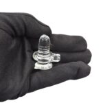 Clear Quartz Sphatik Shivling  - 20-25gm | 1.5 inch
