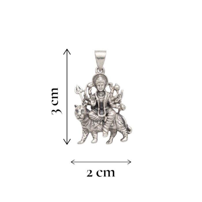 Dimensions of Mata Rani Pendant - 925 sterling silver