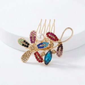 Decorative Hair Comb with Cz stones | Indian Party wear Hair Accessories