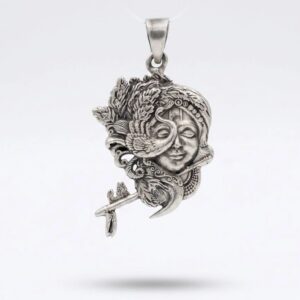 Pure Silver Krishna Pendant | 925 Sterling Silver
