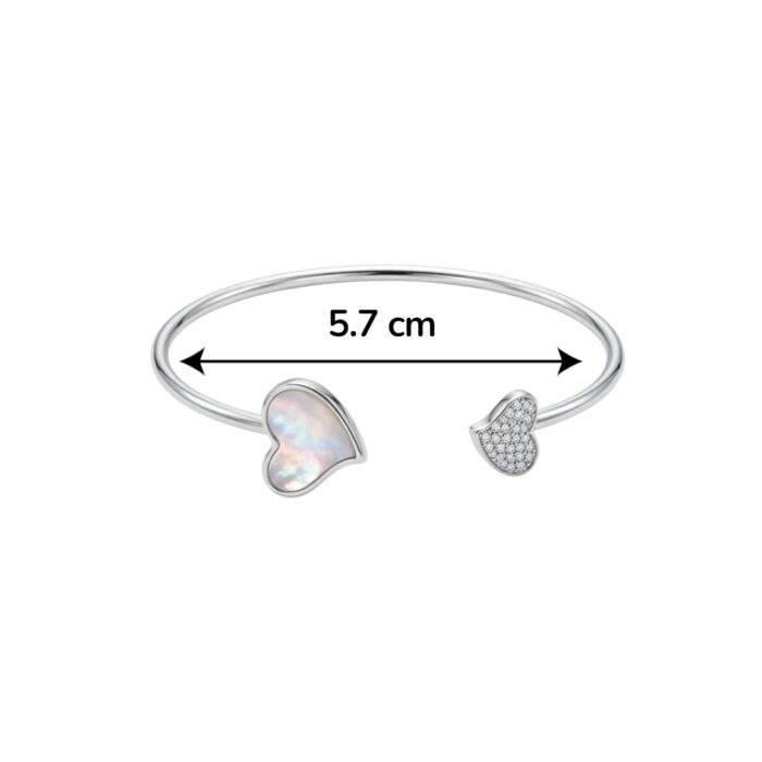 Dimensions of the Silver bracelet for women