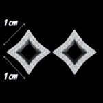 925 Sterling Silver Cubic Stud Earrings | Gift for her - Image 5