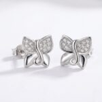 925 Sterling Silver Stud Earrings - Butterfly