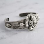 Antique finish Hanuman bracelet close-up