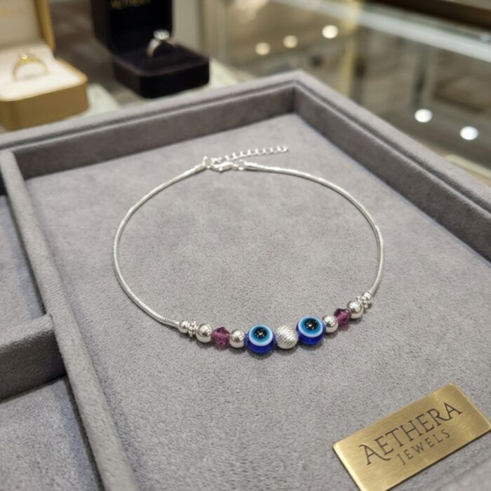 925 Sterling Silver Anklet | Single Anklet for Adults - 10 inch - Image 2