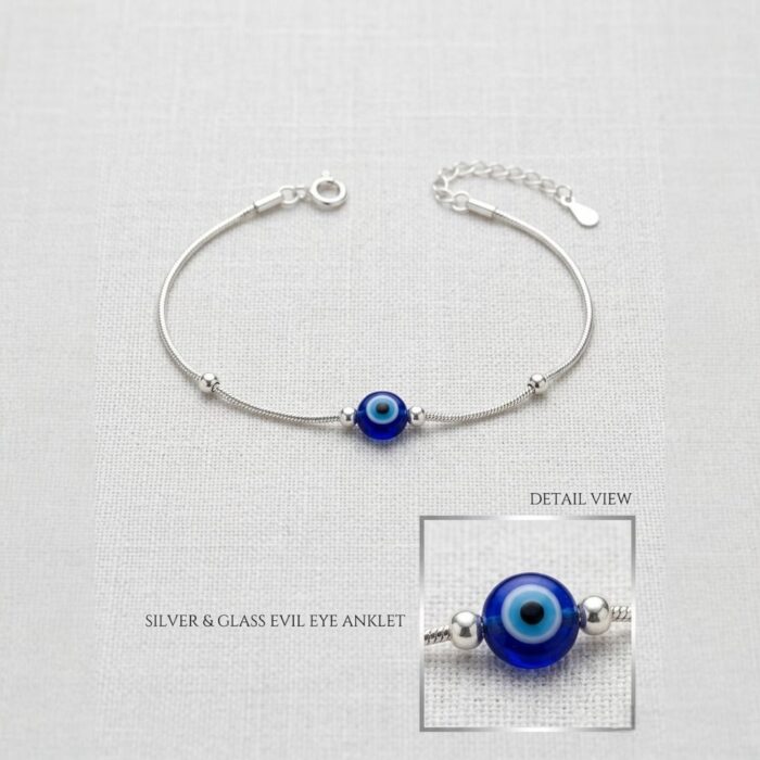 925 Sterling Silver Anklet | Single Anklet for Adults - 10 inch - Image 3