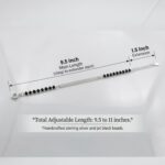 925 Sterling Silver Anklet | Single Anklet for Adults - 9.5 inch - Image 4