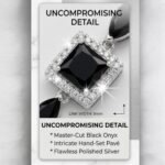 925 Sterling Silver - Black Onyx Bracelet  | Gift for her - Image 3