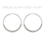 925 Sterling Silver - 4cm - Hoop Earrings