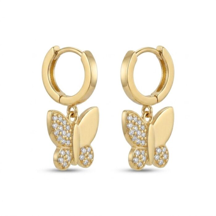 Anti Tarnish Butterfly Earrings | Stylish Everyday Jewelry - Image 5