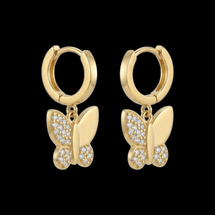Anti Tarnish Butterfly Earrings | Stylish Everyday Jewelry - Image 4