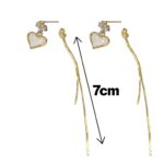 Dimensions of anti tarnish dangler earrings for women