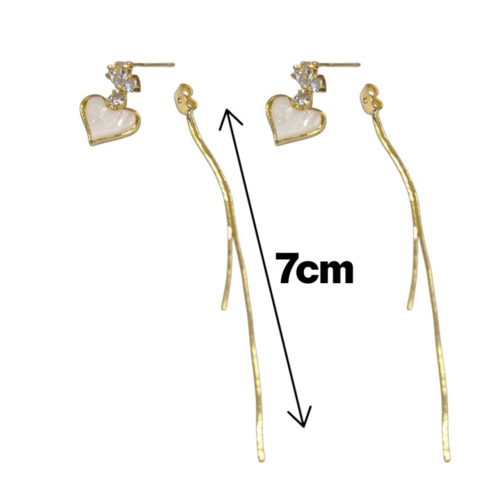 Dimensions of anti tarnish dangler earrings for women