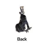 Stamped 925 , Back side profile view of Krishna Pendant