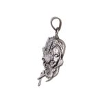 Side profile of 925 sterling silver Krishna Pendant