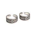 Pair of Pure Silver Toe Rings | Adjustable Toe rings - Image 6