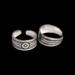 Pair of Pure Silver Toe Rings | Adjustable Toe rings - Image 4