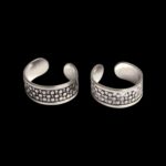 Pair of pure silver toe rings | 925 sterling silver - Image 3