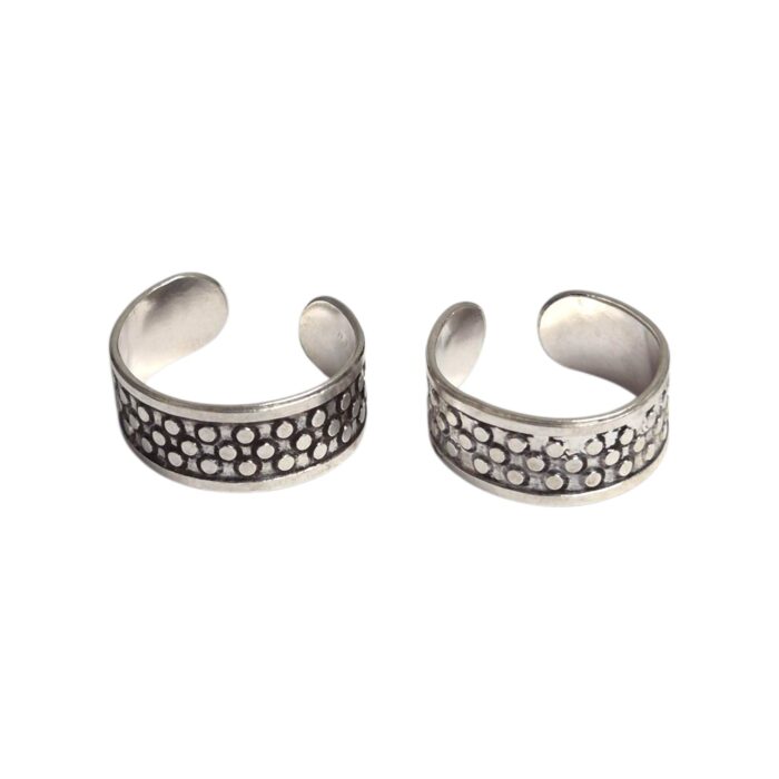 Pair of pure silver toe rings | 925 sterling silver - Image 4