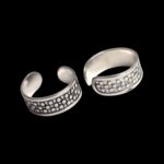 Pair of pure silver toe rings | 925 sterling silver - Image 5