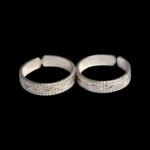 Pair of Pure Silver Toe Rings | Adjustable Toe rings - Image 3