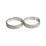 Pair of Pure Silver Toe Rings | Adjustable Toe rings - Image 5