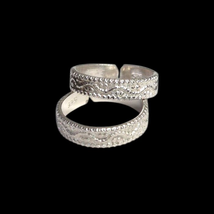 Pair of Pure Silver Toe Rings | Adjustable Toe rings - Image 6