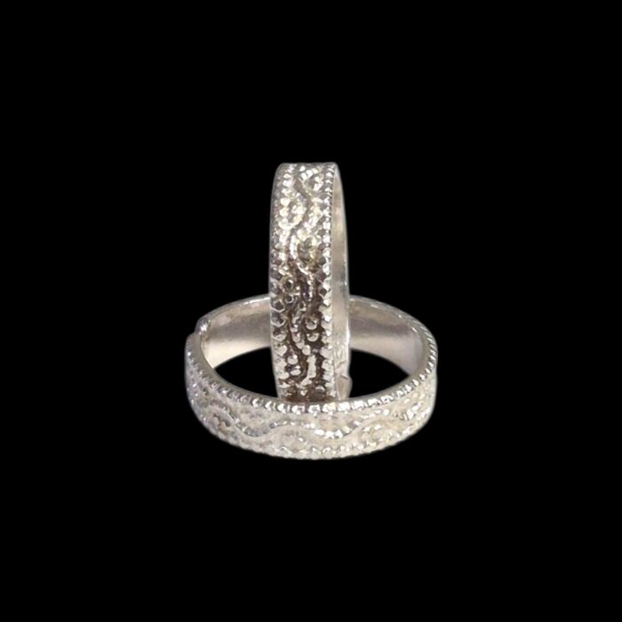 Pair of Pure Silver Toe Rings | Adjustable Toe rings - Image 4