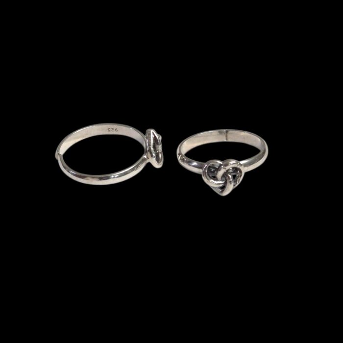 Pair of Pure Silver Toe Rings | Adjustable Toe rings - Image 4
