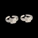 Pair of Pure Silver Toe Rings | Adjustable Toe rings - Image 4