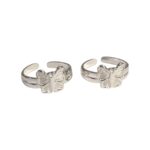Pair of Pure Silver Toe Rings | Adjustable Toe rings - Image 2
