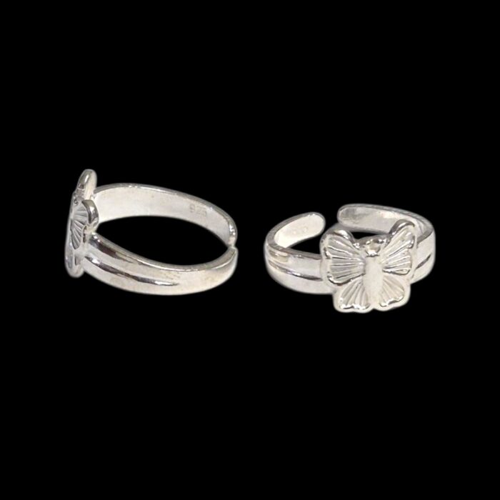 Pair of Pure Silver Toe Rings | Adjustable Toe rings - Image 6