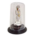 Side profile view of Silver Satya Narayan Idol | Lord Vishnu Idol