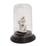 Pure silver Sherawali idol in dome - Image 2