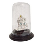Pure silver Sherawali idol in dome - Image 3