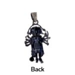 Backside of the stamped 925 sterling silver pendant