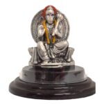 Pure silver Hanuman idol in dome | Car Dashboard Idol
