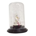 Pure silver Saraswati idol in dome - Image 3