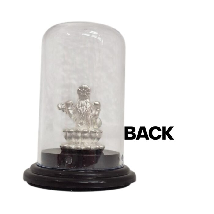 Pure silver Saraswati idol in dome - Image 6