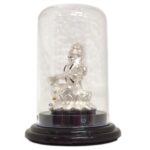 Pure silver Saraswati idol in dome - Image 3
