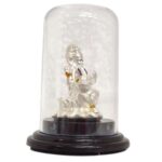 Pure silver Saraswati idol in dome - Image 4