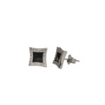 925 Sterling Silver Cubic Stud Earrings | Gift for her - Image 4