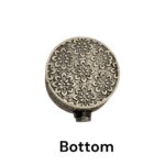 Sterling Silver Box | Chandi ki Dabbi - Oxidized Finish with Ruby Zirconia - Image 6