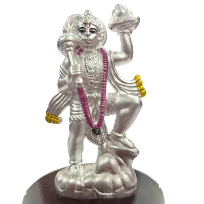 999 Pure Silver Hanuman idol | Silver Statue of Hanuman - Image 6