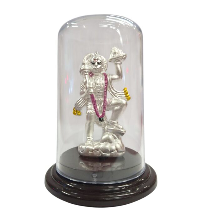 999 Pure Silver Hanuman idol | Silver Statue of Hanuman - Image 3