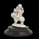 Pure silver Sherawali idol in dome - Image 6