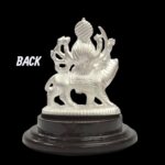 Pure silver Sherawali idol in dome - Image 7