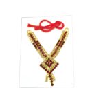 AD Stone Necklace for Laddu Gopal - Maroon